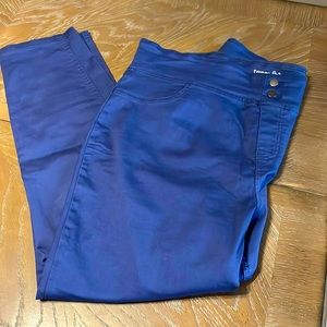 Brand new women’s taper legged pants navy in color, remove tags never worn